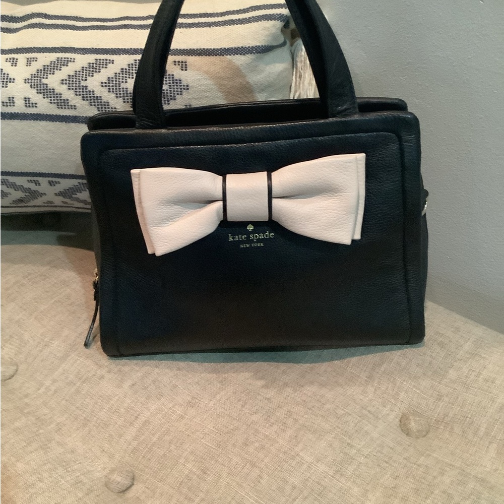 Kate Spade Dominique Murray street black pebble leather bag